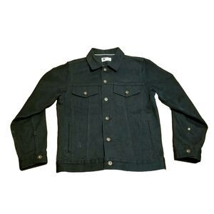 Tellason Jean Jacket Men's Size M Black Trucker Selvedge Japanese Denim USA Made
